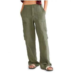 Aéropostale Women's Mid Rise Straight Leg Utility Cargo Pant